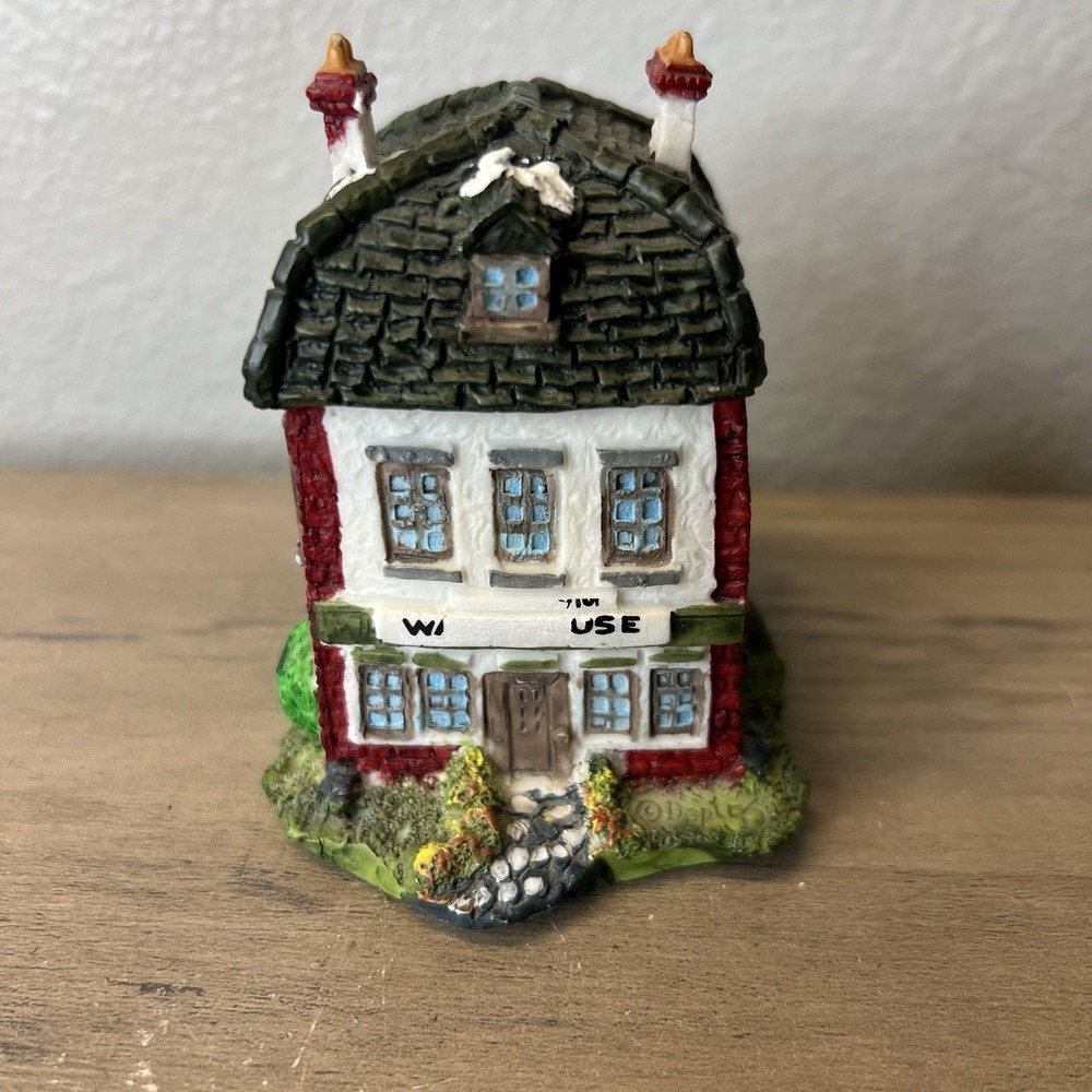 Dept 56 Dickens' Miniatures 1986 Cold Cast Porcelain FEZZIWIG'S WAREHOUSE *Read*